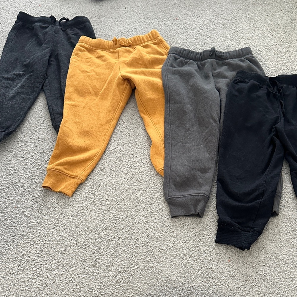 Jumping Beans Kids' Sweatpants - Black, Yellow, Gray